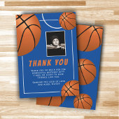 Carte De Remerciements Basketball Ball Sports Anniversaire Photo