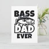 Carte De Remerciements Bass Papa jamais (Debout devant)