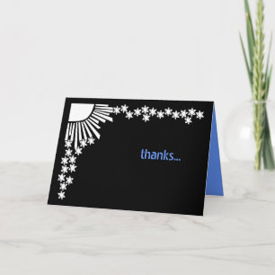 Carte de remerciements Bat mitzvah de barre de cré
