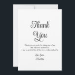 Carte De Remerciements Bat mitzvah photo simple élégant Anniversaire<br><div class="desc">Simple Elegant Photo Bat mitzvah Birthday Carte de remerciements présente le texte élégant "Merci" dans le script de calligraphie blanche sur le devant avec votre message personnalisé au verso. Personnalisez en modifiant le texte dans les zones de texte. Conçu par ©Evco Studio www.zazzle.com/store/evcostudio</div>