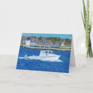 Carte De Remerciements Bateau homardier Portland, Maine