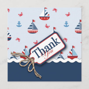 Carte De Remerciements Bateaux oh ! Carré de TY