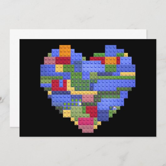 Carte De Remerciements Bâtiment principal Bâtiment en brique Coeur Valent (Devant / Derrière)