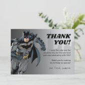 Carte De Remerciements Batman | Tableau noir Joyeux Anniversaire (Debout devant)