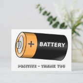 Carte De Remerciements Batterie (Debout devant)