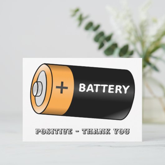 Carte De Remerciements Batterie (Debout devant)