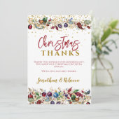 Carte De Remerciements Bauble de Noël (Debout devant)