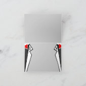 Carte De Remerciements Bauhaus Tuxedo (Merci Des Deux) (Intérieur)