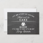 Carte De Remerciements Be My Ring Bearer Card - Rustic Chalkboard<br><div class="desc">Posez la question avec cette carte à plat plein d'humour et de charme. Personnalisez le front avec son nom et le dos avec votre propre message personnel. Modifiez simplement le nom et le message au verso, sélectionnez une quantité de "1" et ajoutez au panier. Créez des cartes personnalisées pour toute...</div>