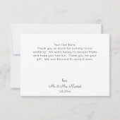 Carte De Remerciements Beach & Ocean Destination Mariage ou fête (Dos)