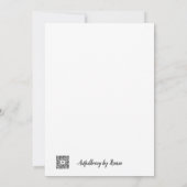 Carte De Remerciements Beach Peace (Dos)