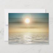 Carte De Remerciements Beach Sunset Funeral Bereavement Thank You Cards  (Dos)