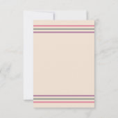 Carte De Remerciements Beachy Monogram Nautilus Tote with Stylish Stripes (Dos)