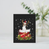 Carte De Remerciements Beagle Reindeer présent cadeau de Noël (Debout devant)