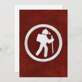 Carte De Remerciements Bear Trail Marker (Devant / Derrière)