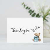 Carte de remerciements - Bearly Wait Baby Boy (Debout devant)