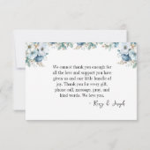 Carte de remerciements - Bearly Wait Baby Boy (Dos)