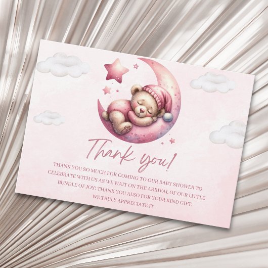 Carte De Remerciements Beary Excited for Baby – Teddy Bear Theme