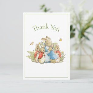 Carte De Remerciements Beatrix Potter Green Baby Boy Girl Douche