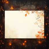 Carte De Remerciements Beau automne Feuilles Mariage de automne