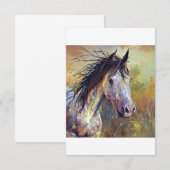 Carte De Remerciements beau cheval (Devant / Derrière)