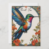 Carte De Remerciements Beau colibri (Devant)