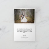 Carte De Remerciements Beau Mariage de fleurs de printemps (Intérieur)