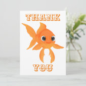 Carte De Remerciements Beau poisson rouge (Debout devant)