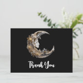 Carte De Remerciements Beau visage dans la lune (Debout devant)