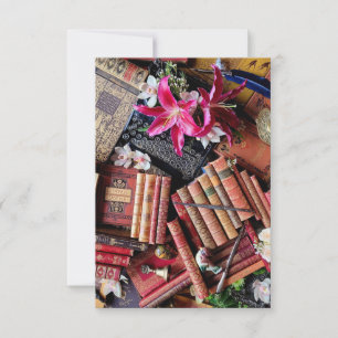 Carte De Remerciements Beauté des livres pour Bibliophiles