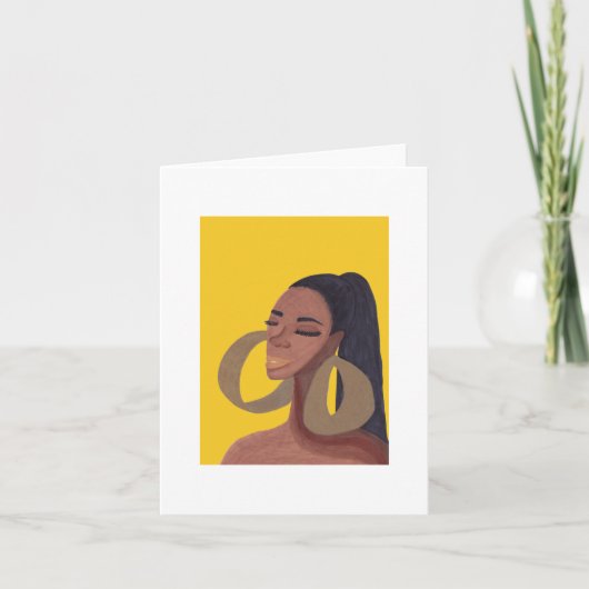 Carte De Remerciements Beauté d'or (Devant)