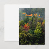 Carte De Remerciements Beaux arbres de la forêt (Devant / Derrière)