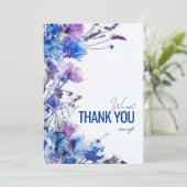 Carte De Remerciements 💍 Beaux Rêves de Cornflower (Debout devant)