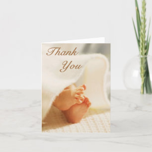 Carte de remerciements bébé