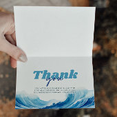 Carte De Remerciements Bébé à bord Baby shower, Surf bébé