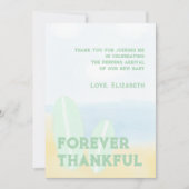 Carte De Remerciements Bébé à bord du Baby shower d'aquarelle surf Beach (Devant)