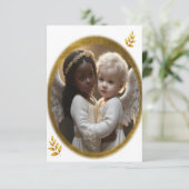 Carte De Remerciements Bébé Anges (Debout devant)