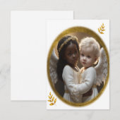 Carte De Remerciements Bébé Anges (Devant / Derrière)