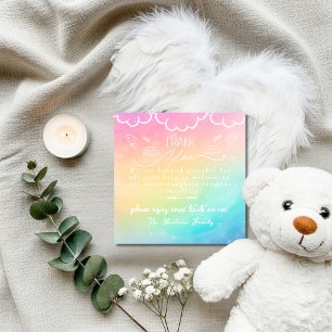 Carte De Remerciements Bébé arc-en-ciel de ciel Labor Livraison USIN Hôpi