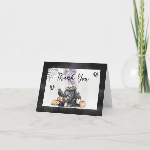 Carte De Remerciements Bébé brasse sorcière Baby shower Cauldron