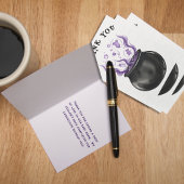 Carte De Remerciements Bébé Brew sorcière Cauldron Halloween Baby shower