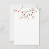 Carte De Remerciements Bébé dans le Baby shower en fleur (Dos)