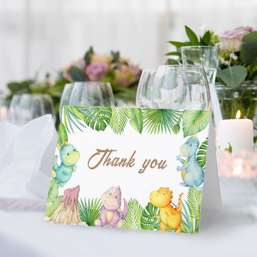 Carte De Remerciements Bébé dinosaure