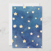 Carte De Remerciements Bébé dormant Eléphant Twinkle Star Douche garçon (Dos)