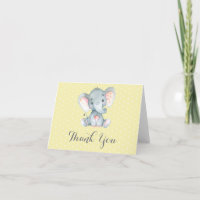 Bébé éléphant mignon jaune et gris