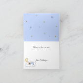 Carte de remerciements bébé et lune (Intérieur)