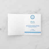 Carte de remerciements bébé garçon (Intérieur)