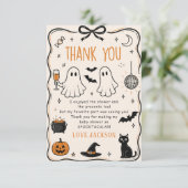 Carte De Remerciements Bébé Halloween (Debout devant)