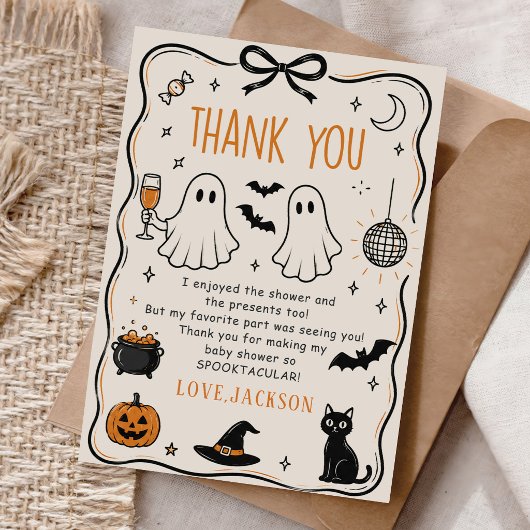 Carte De Remerciements Bébé Halloween