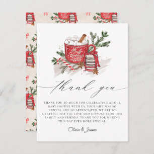 Carte De Remerciements Bébé Il fait froid à l'extérieur du Baby shower d'